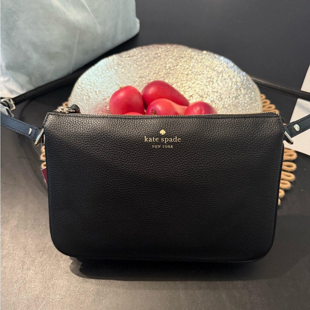 Kate Spade Black Leather Crossbody Bag